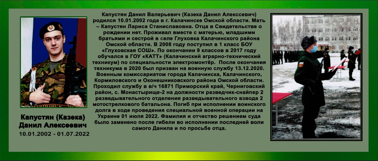 Капустян Данил Валерьевич (Казека Данил Алекссевич)